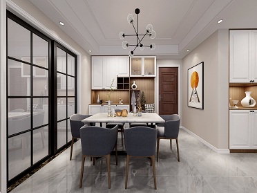 中海國際社區(qū)139㎡現(xiàn)代風格裝修效果圖