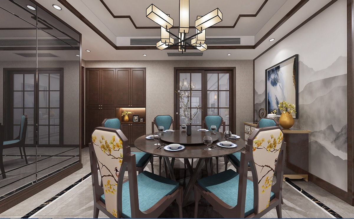 蘇州灣天鉑餐廳裝修 蘇州143平米餐廳裝修