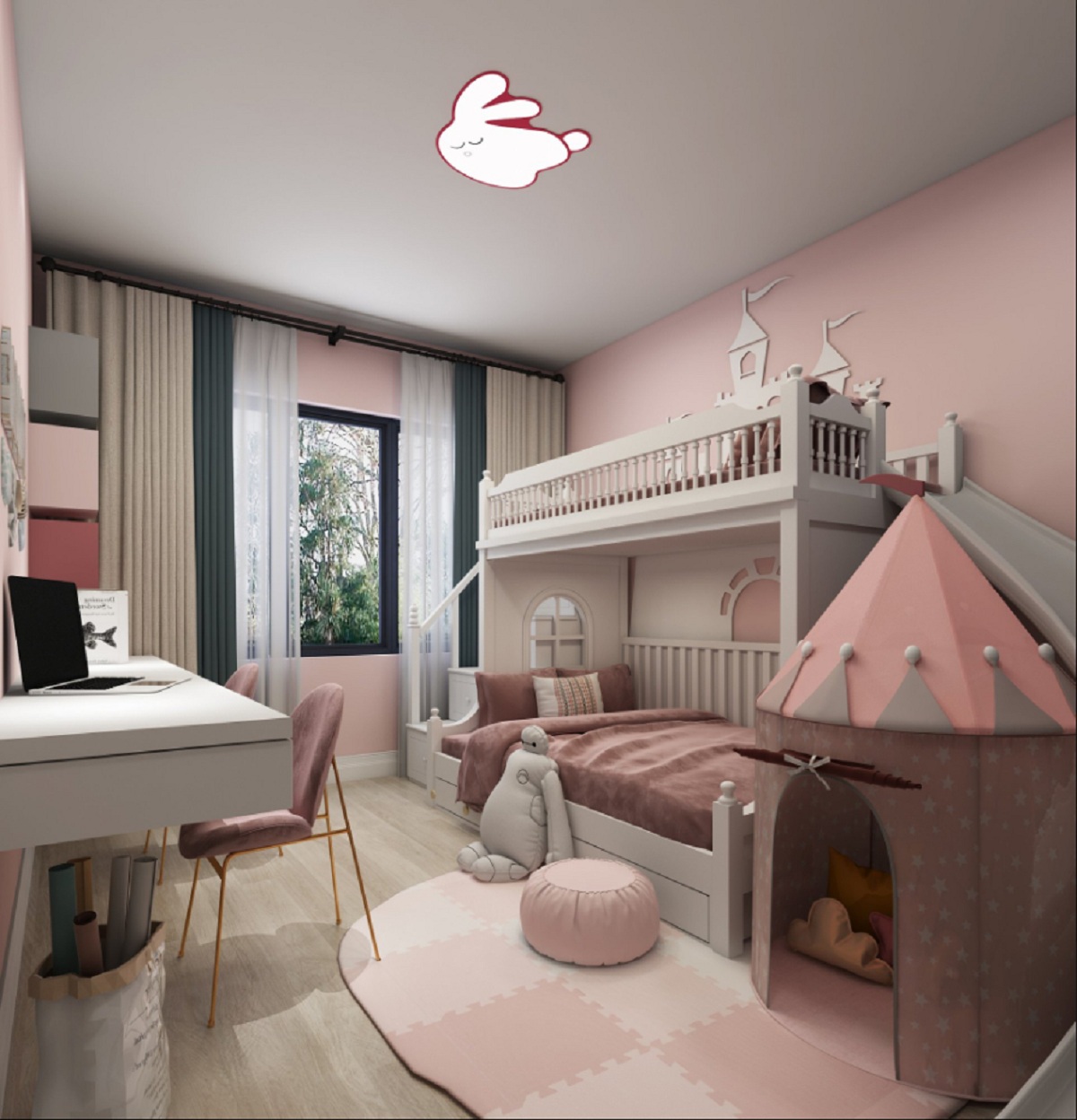 蘇州錦麟府兒童房裝修 蘇州135平米兒童房裝修