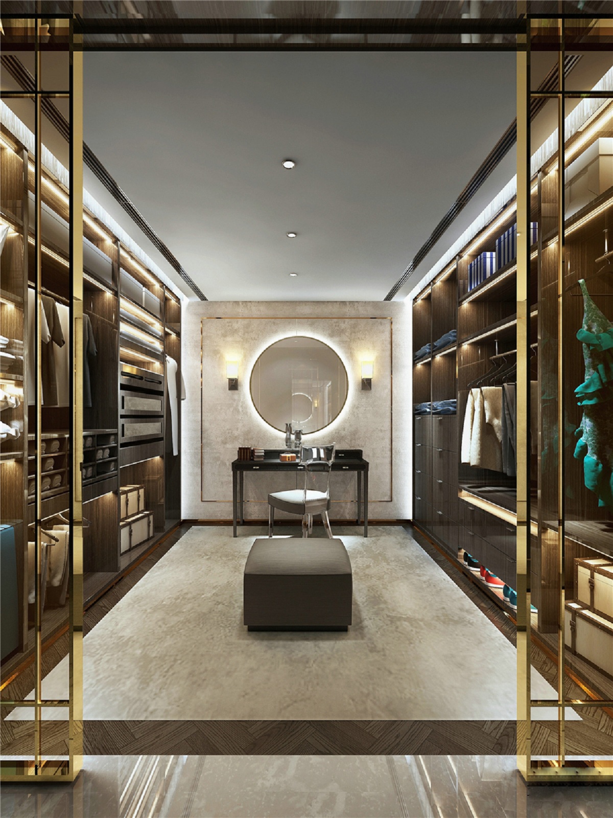 蘇州路勁燕江瀾衣帽間裝修 蘇州279平米衣帽間裝修